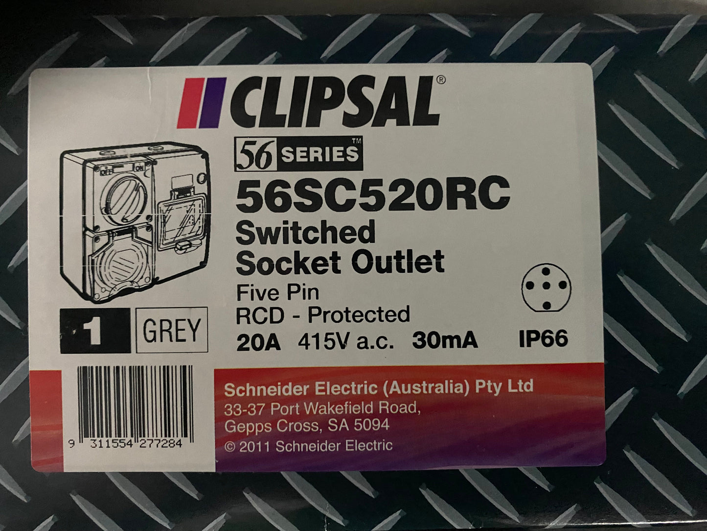 Clipsal - 56 Series RCD Protected Switched Socket Outlet