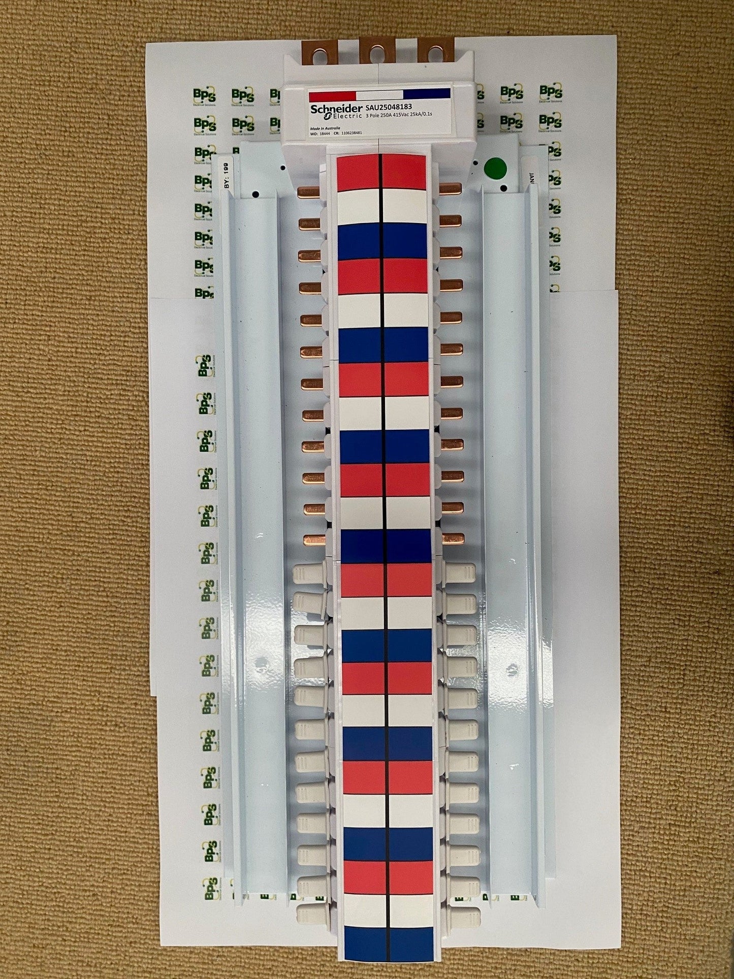 Encapsulated 250 Amp MCB Chassis Top or Bottom Feed 18mm Pitch