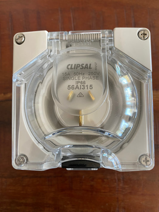 Clipsal 56 SERIES APPLIANCE INLET 3PIN 15A